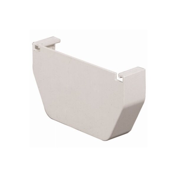 Amerimax Home Products 5 WHT Vinyl End Cap T0511 - main